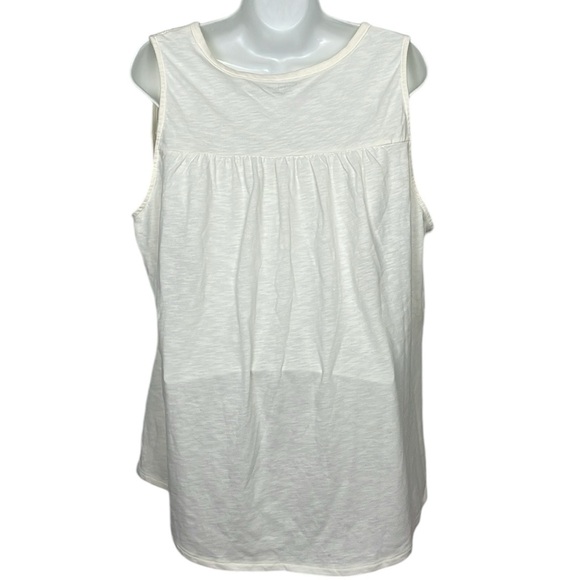 EUC BIT & Bridle Sleeveless Ivory Blouse With Lace Detail Women’s Size XL - Picture 4 of 8